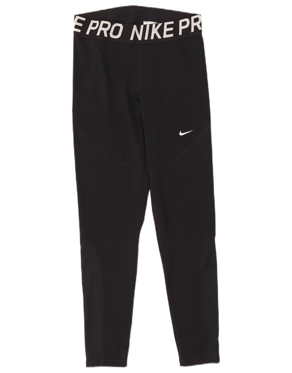 Nike Legging Dri Fit Graphic pour femme UK 14 Large Noir Colorblock