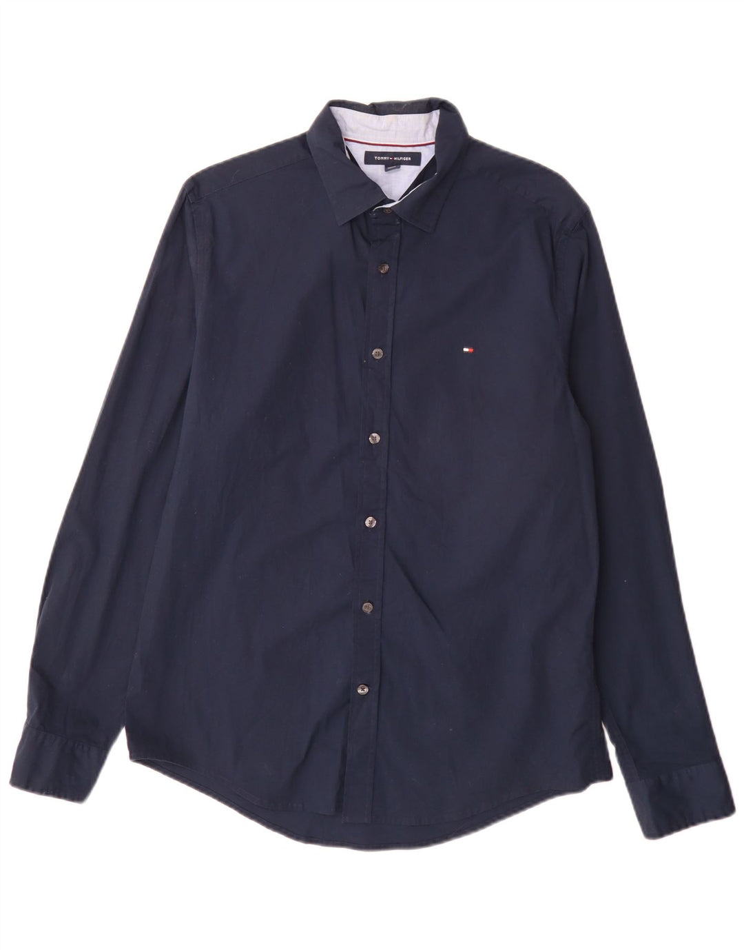 Tommy Hilfiger Chemise Homme Bleu Marine Moyen Coton