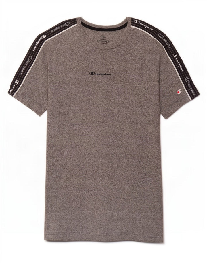 Champion Tee-Shirt Graphique Homme Gris Moyen Colourblock