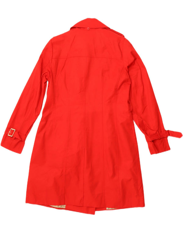 MICHAEL KORS Trench Femme UK 12 Coton Rouge Moyen