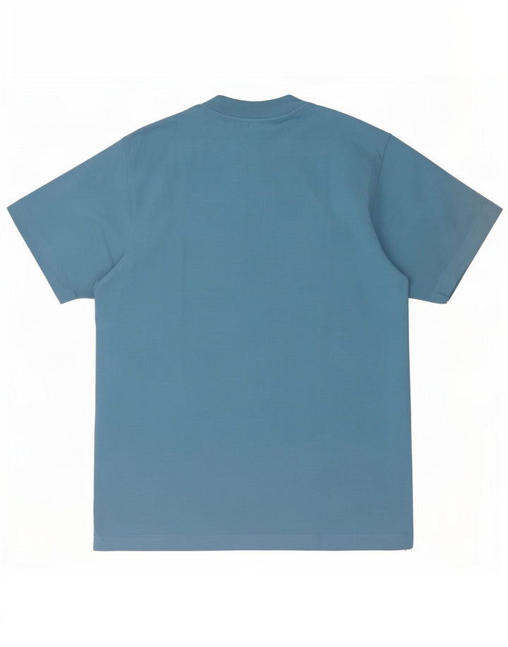 T-Shirt graphique Vintage pour hommes, haut en coton bleu moyen