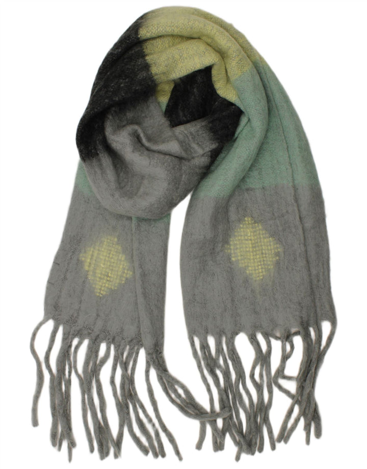 BENETTON Womens Rectangle Scarf One Size Multicoloured Colourblock Modern