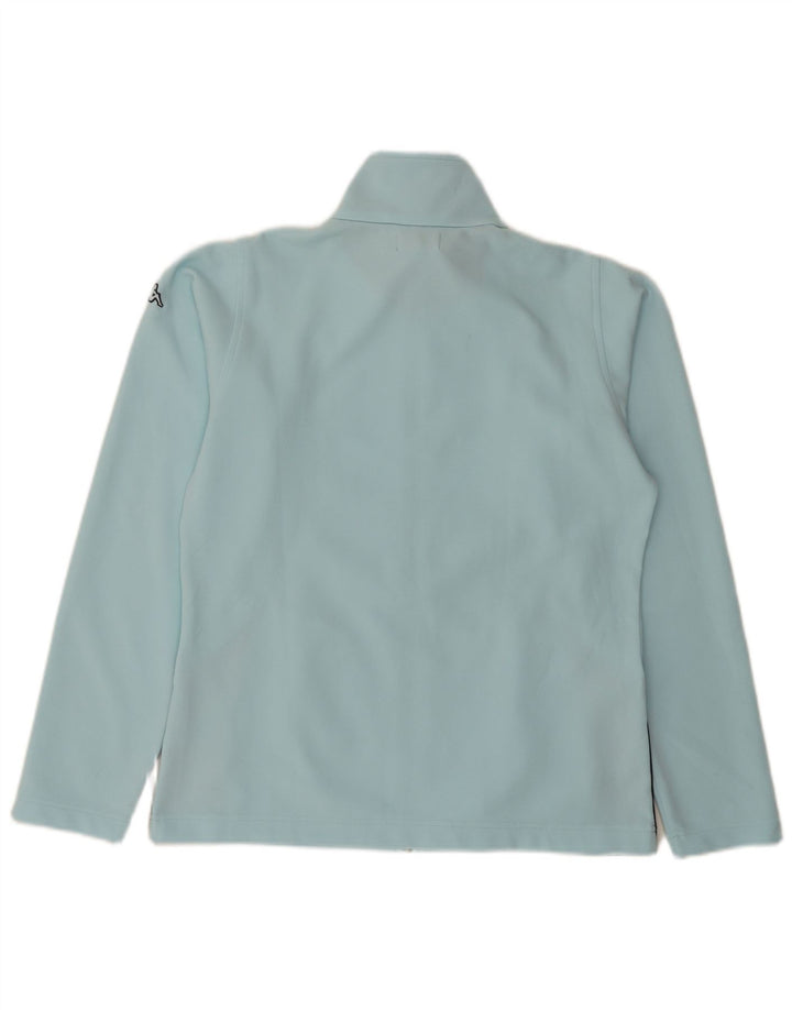 Kappa Veste de survêtement pour femme UK 16 Large Bleu Colorblock Polyester