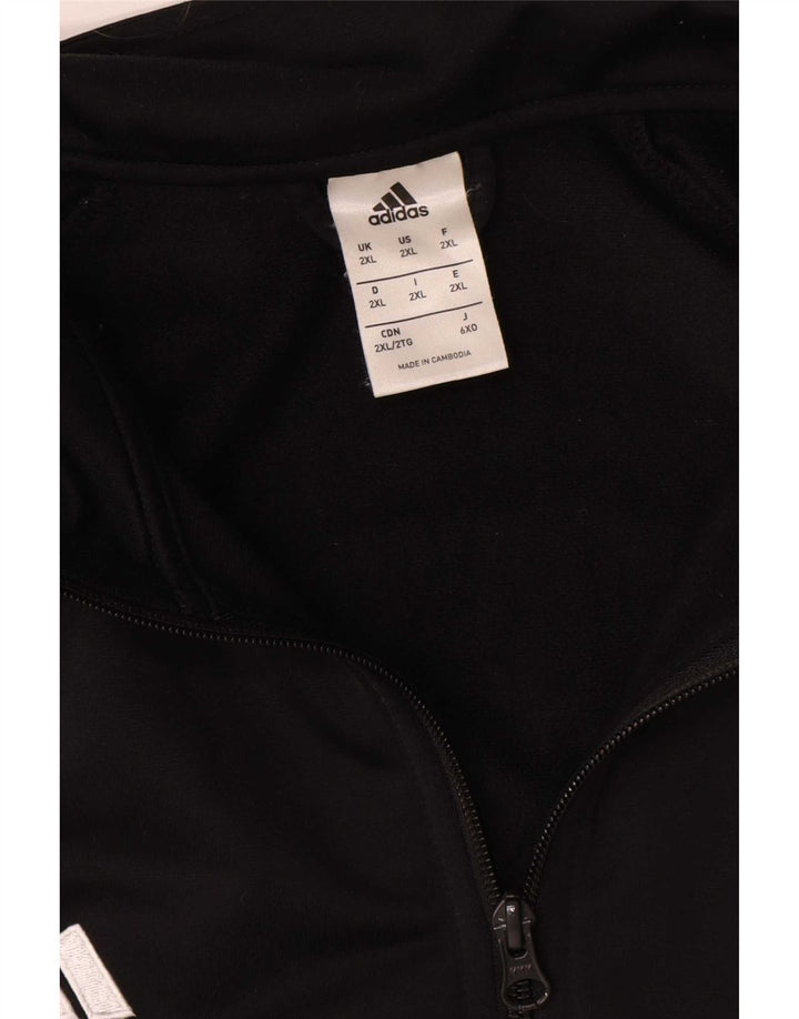 Adidas Veste de survêtement graphique pour homme 2XL Noir Polyester