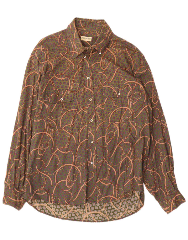 Pizzarotti Chemise à Motifs Abstraits Homme XL Vert