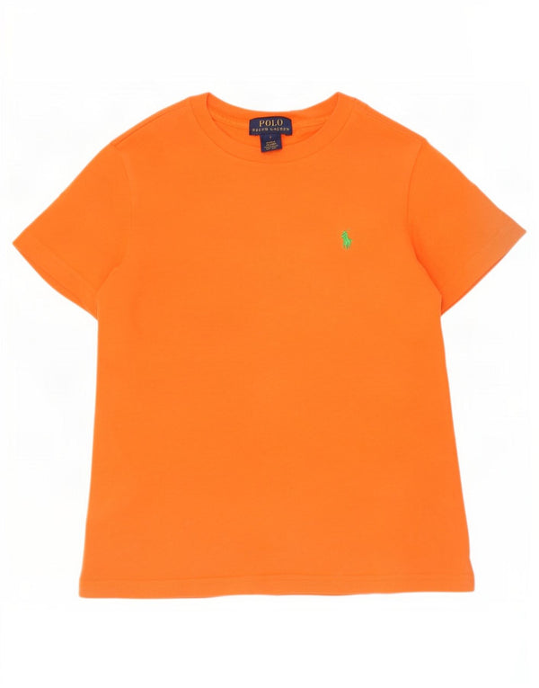 Polo Ralph Lauren T-Shirt Garçon 5-6 ans Orange Coton