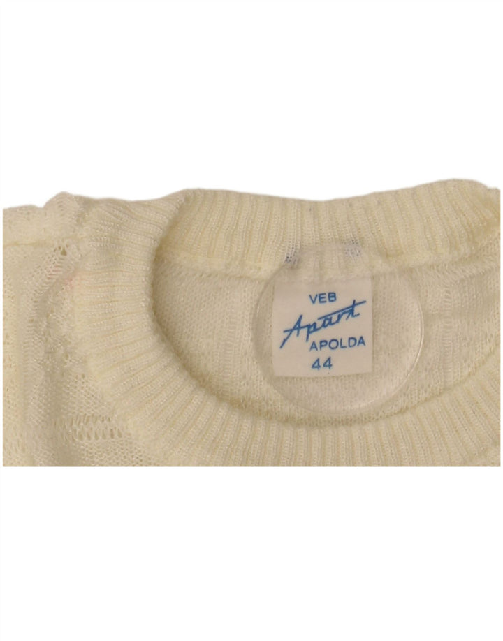 Apart Pull à col rond pour femme EU 44 XL Blanc cassé