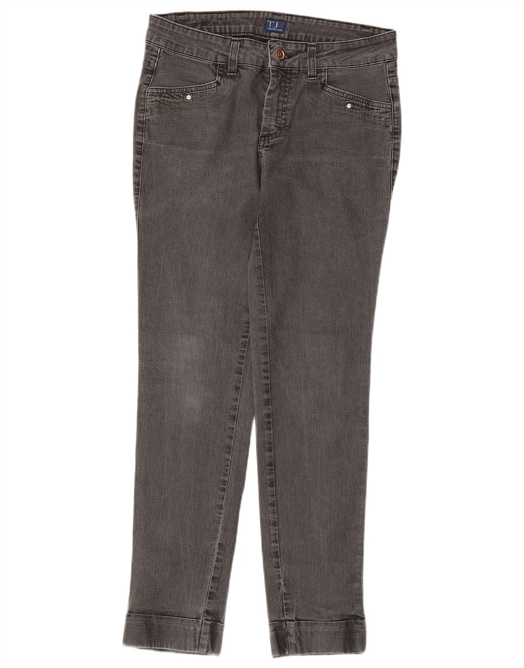 Trussardi Femme Jean Slim W26 L28 Gris Coton