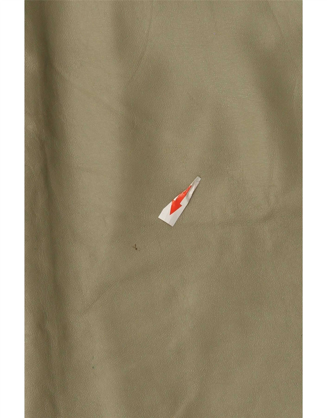 vintage Femme Midi Jupe En Cuir W32 Grand Kaki