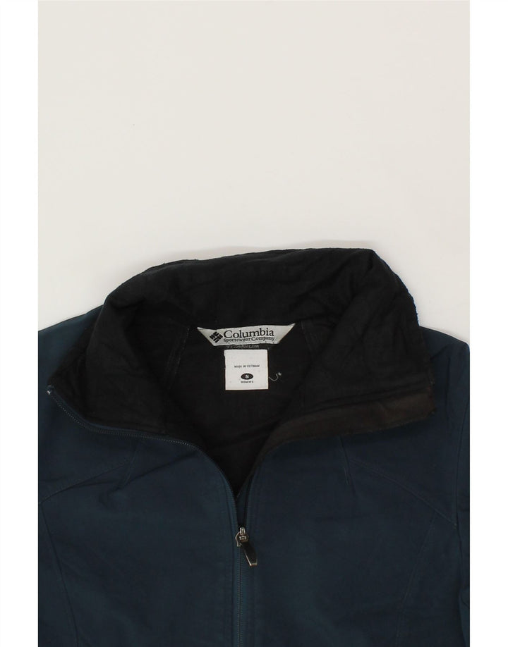 COLUMBIA Womens Omni-Shield Windbreaker Jacket UK 10 Small Blue Polyester Vintage Columbia and Second-Hand Columbia from Messina Hembry 