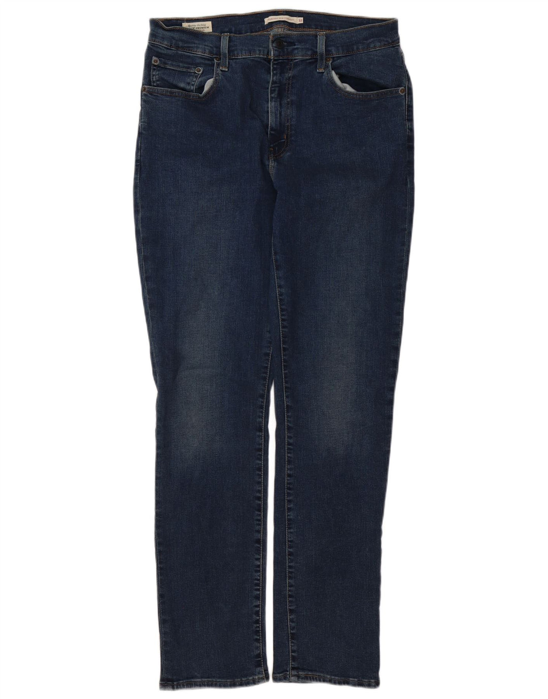 LEVI'S Jean droit taille haute 724 femme W32 L32 bleu coton