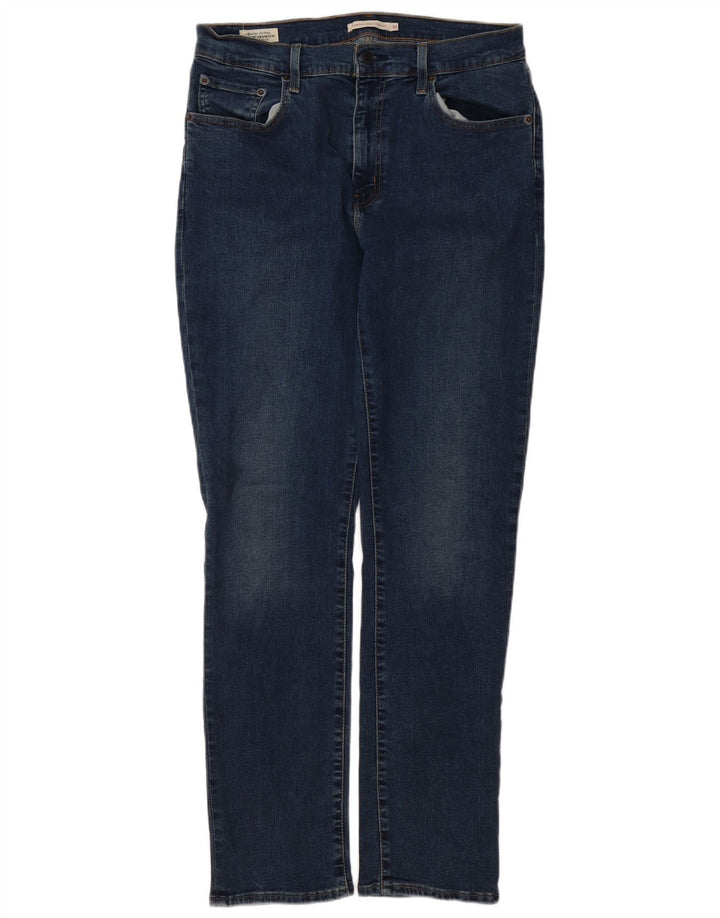 LEVI'S Jean droit taille haute 724 femme W32 L32 bleu coton