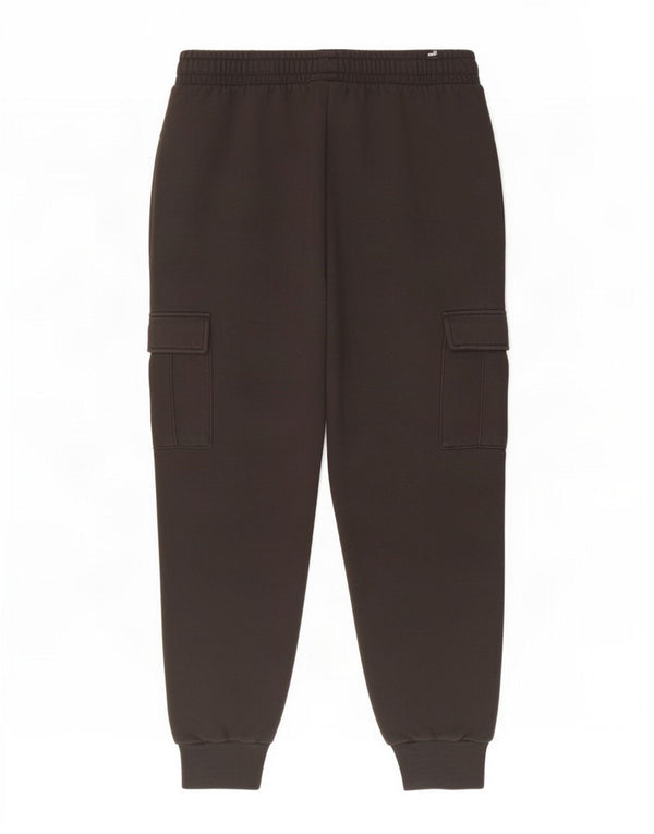 Puma Pantalon de survêtement cargo pour homme en coton noir Taille L