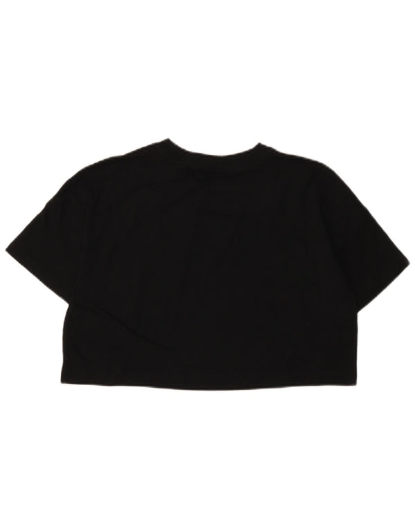 CALVIN KLEIN JEANS T-shirt graphique surdimensionné pour femme UK 6 XS Noir