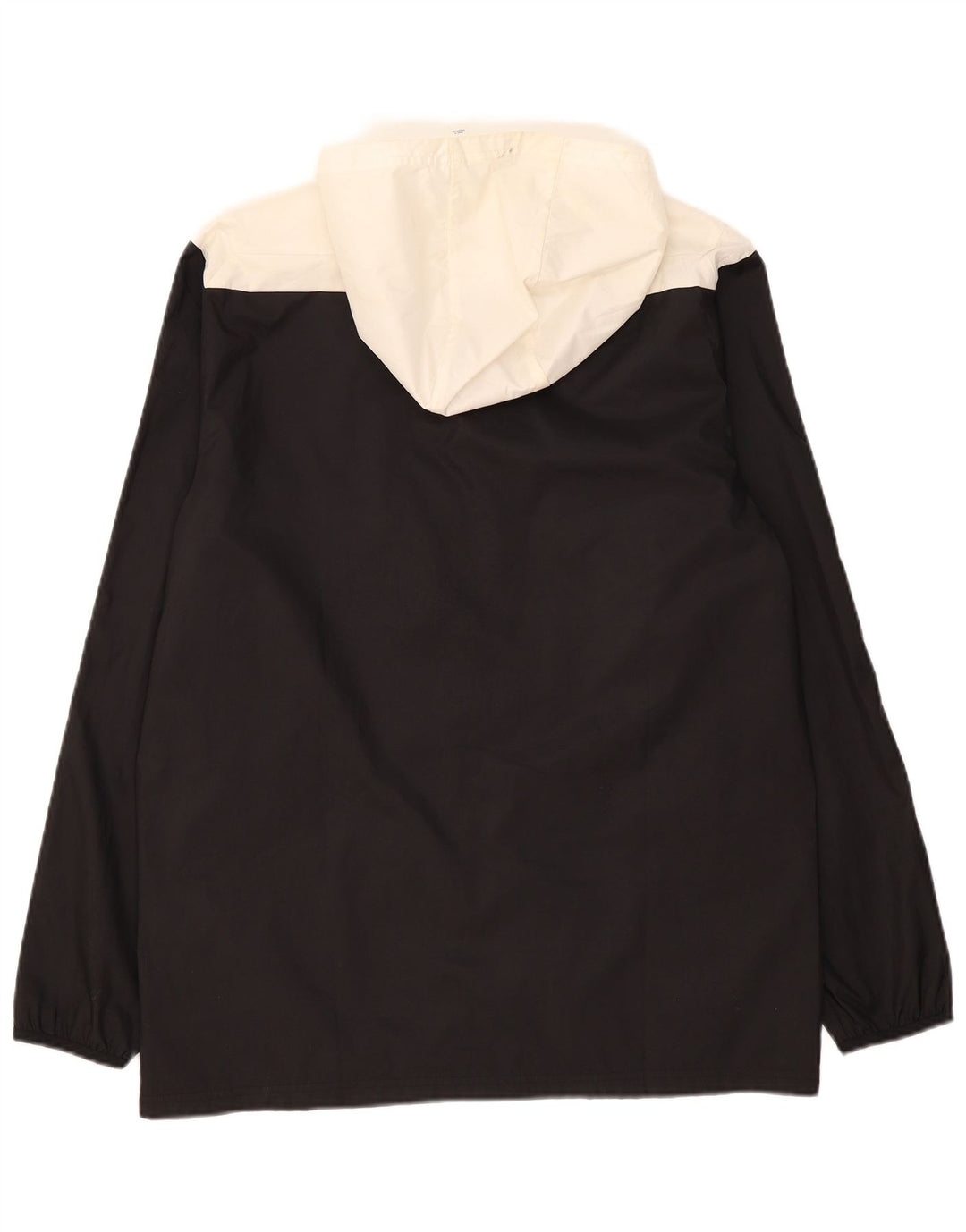 Adidas Veste de pluie à capuche pour homme UK 38 Medium Noir Colorblock Polyester