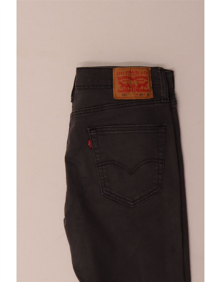 Levi's Jean Slim 511 Homme W33 L32 Gris Coton