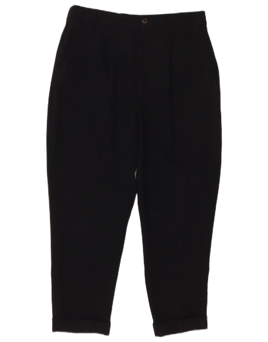 Pantalon Capri Fuselé Zara Femme Moyen W30 L23 Noir