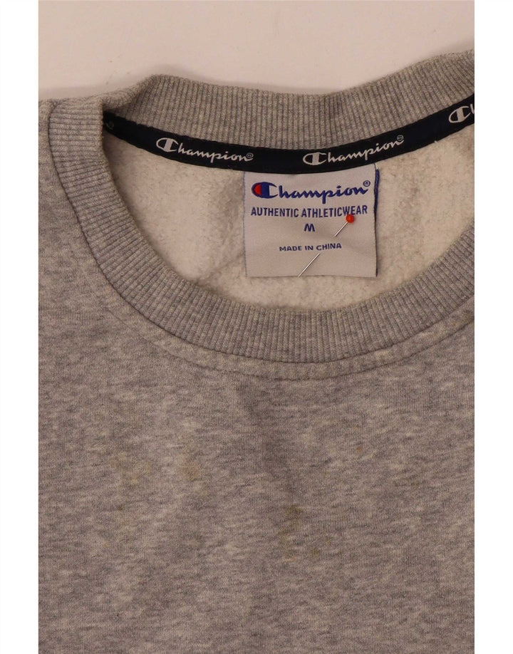 Champion Sweat-shirt court graphique pour femme UK 14 Gris moyen moucheté
