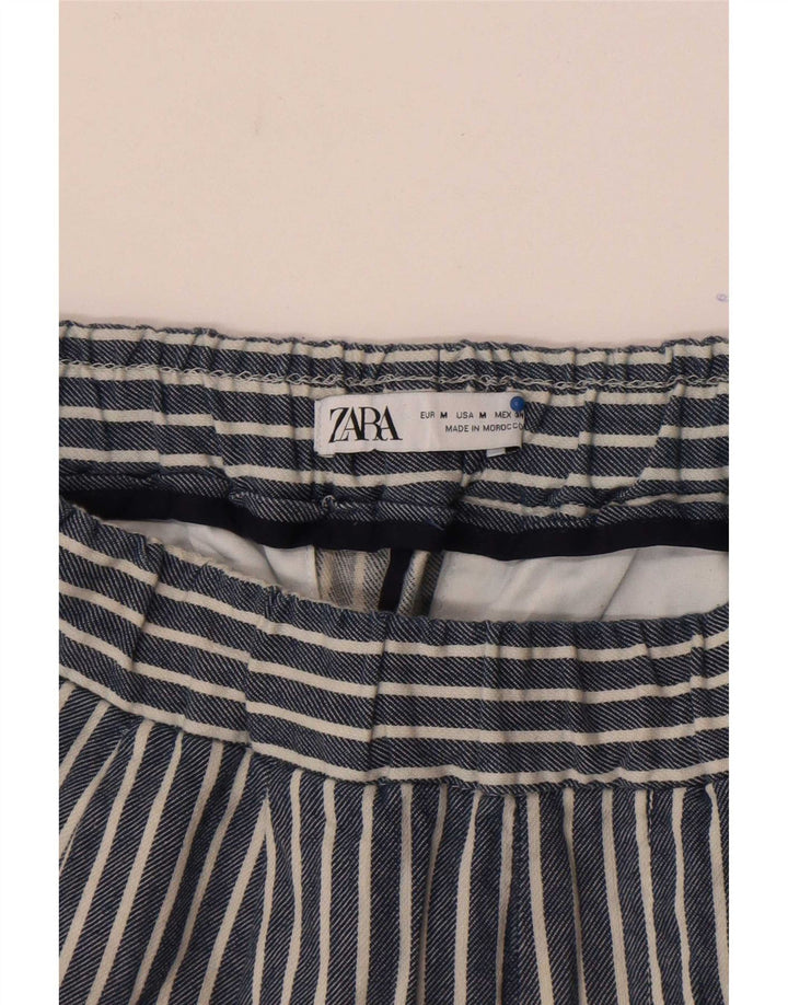 Zara Short Sport Homme Rayé Bleu Marine Moyen