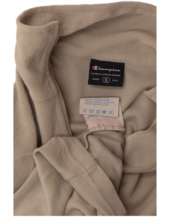 Champion Pull polaire à col zippé pour homme Petit gris Polyester