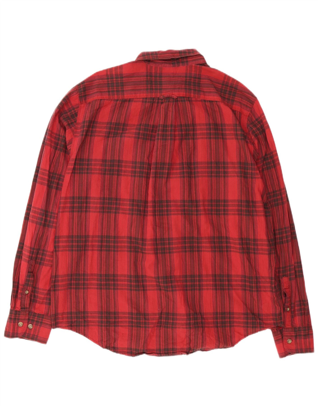 Eddie Bauer Chemise en flanelle pour homme XL en coton à carreaux rouge