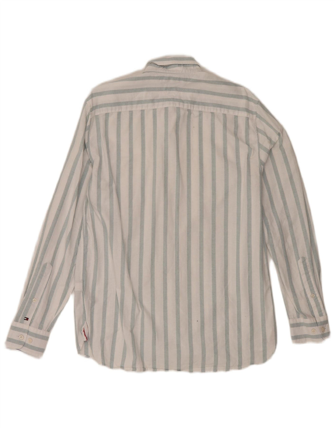 Tommy Hilfiger Chemise Regular Fit Homme Coton Rayé Blanc Moyen