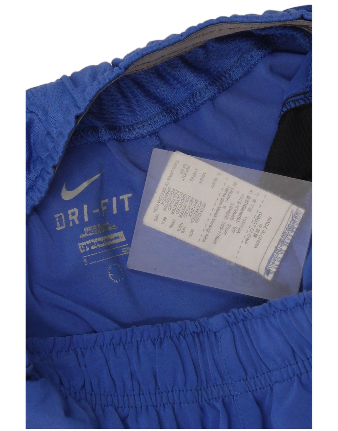 Nike Short de sport Dri Fit pour homme en polyester color block Taille S Bleu