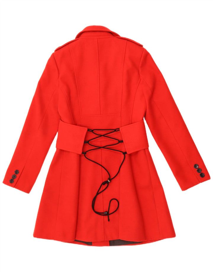 De la Creme Manteau Femme UK 12 Polyester Rouge Moyen
