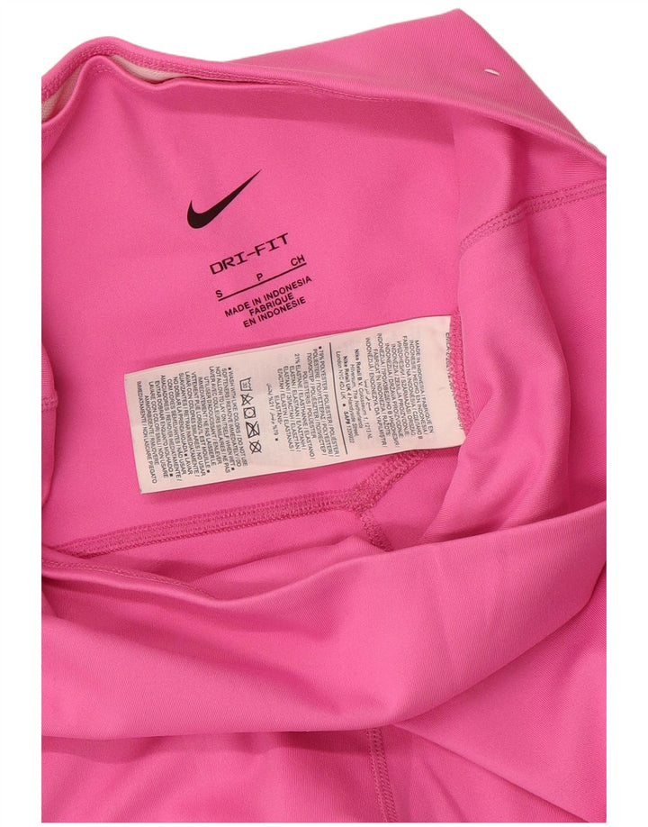 Nike Short de sport Dri Fit pour femme UK 8 Petit Rose Polyester