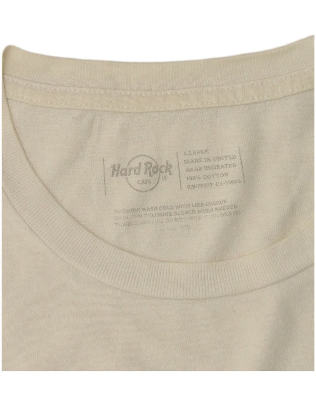Hard Rock Cafe Dublin Graphic T-Shirt Top UK 18 XL Coton Blanc