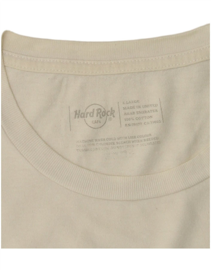 Hard Rock Cafe Dublin Graphic T-Shirt Top UK 18 XL Coton Blanc