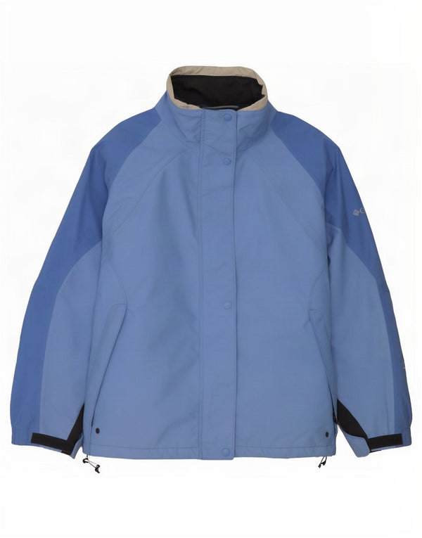 Columbia Veste de pluie Interchange pour femme UK 16 Large Bleu Colorblock Nylon