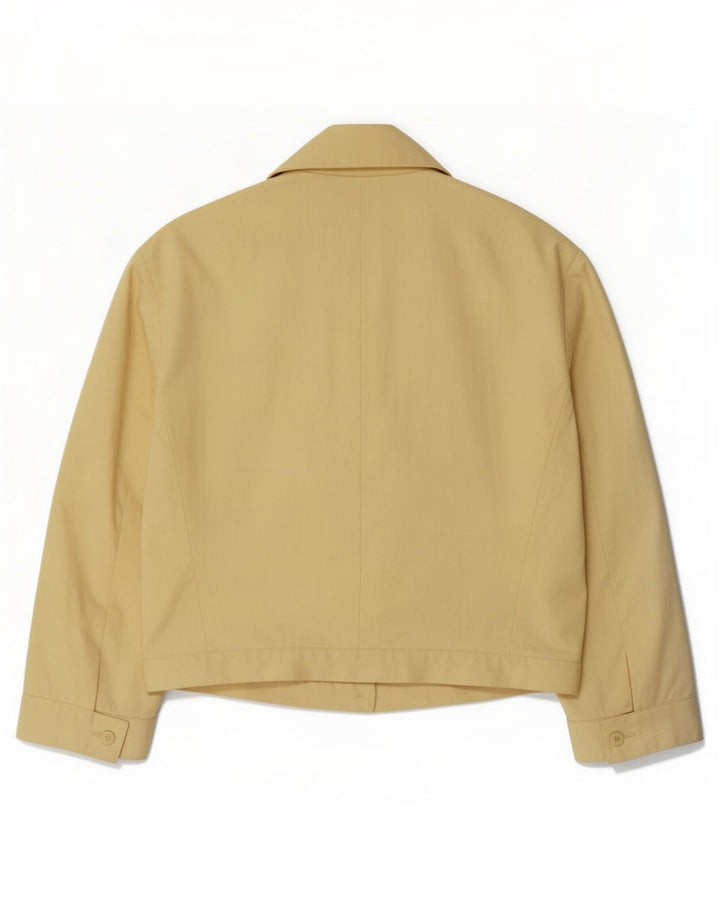 Gianfranco Ferre Veste Bomber Court Femme IT 44 Coton Jaune Moyen