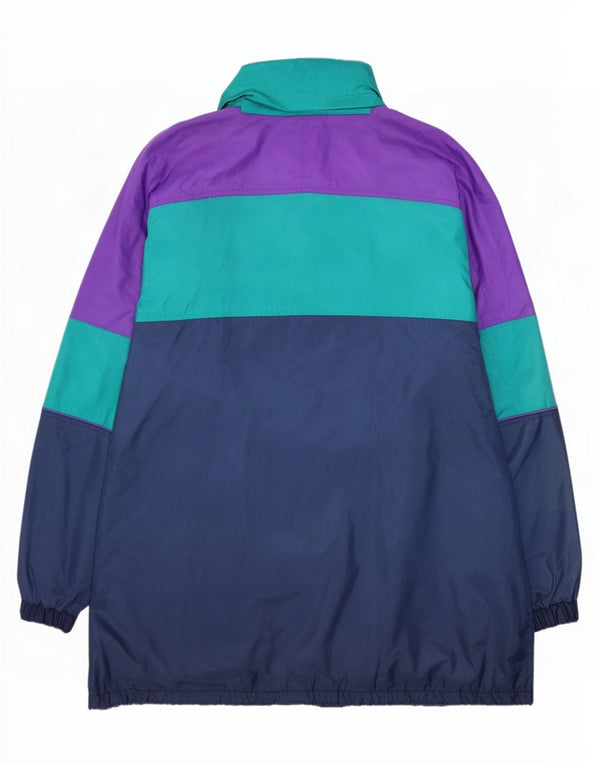 Master Veste de survêtement à capuche pour homme XL Bleu Colorblock Nylon