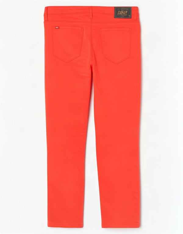 Rifle Pantalon décontracté Crudella taille moyenne pour femme W32 L28 Rouge Coton