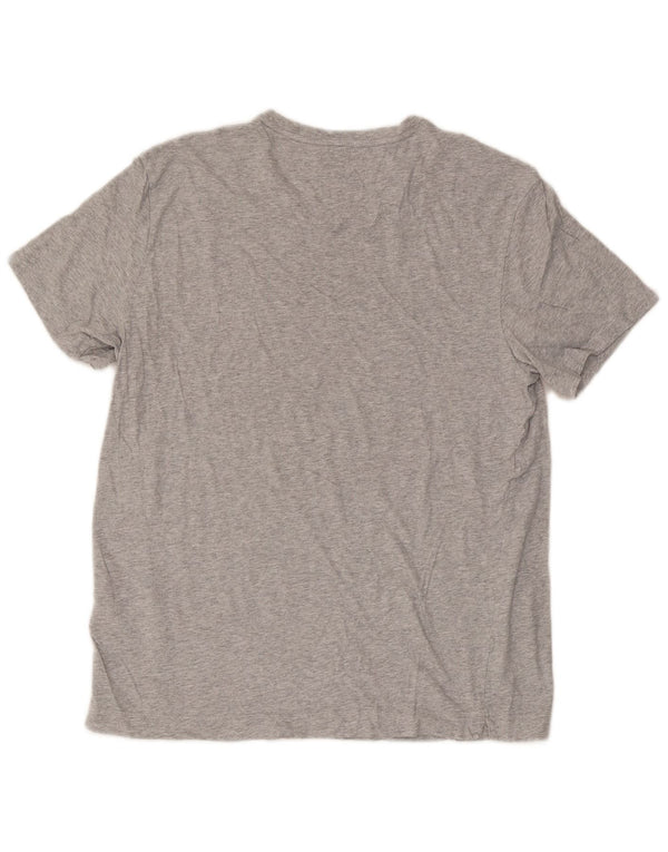 Adidas T-Shirt Homme Haut Large Gris Moucheté Coton