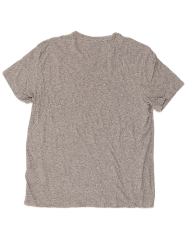 Adidas T-Shirt Homme Haut Large Gris Moucheté Coton