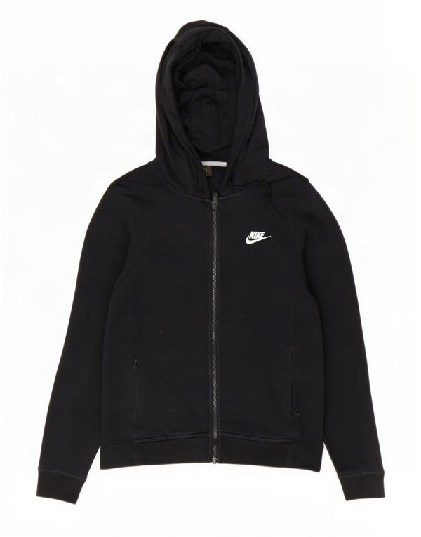 Nike Sweat à capuche zippé pour homme en coton noir moyen