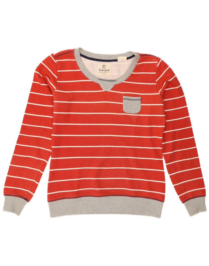 Timberland Sweat-shirt surdimensionné pour femme UK 10 Petit rouge rayé
