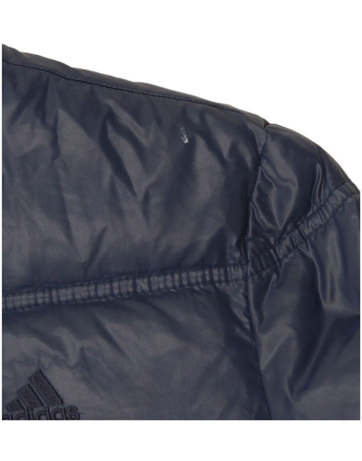 Adidas Veste rembourrée pour femme UK 12 Medium Bleu marine Polyamide