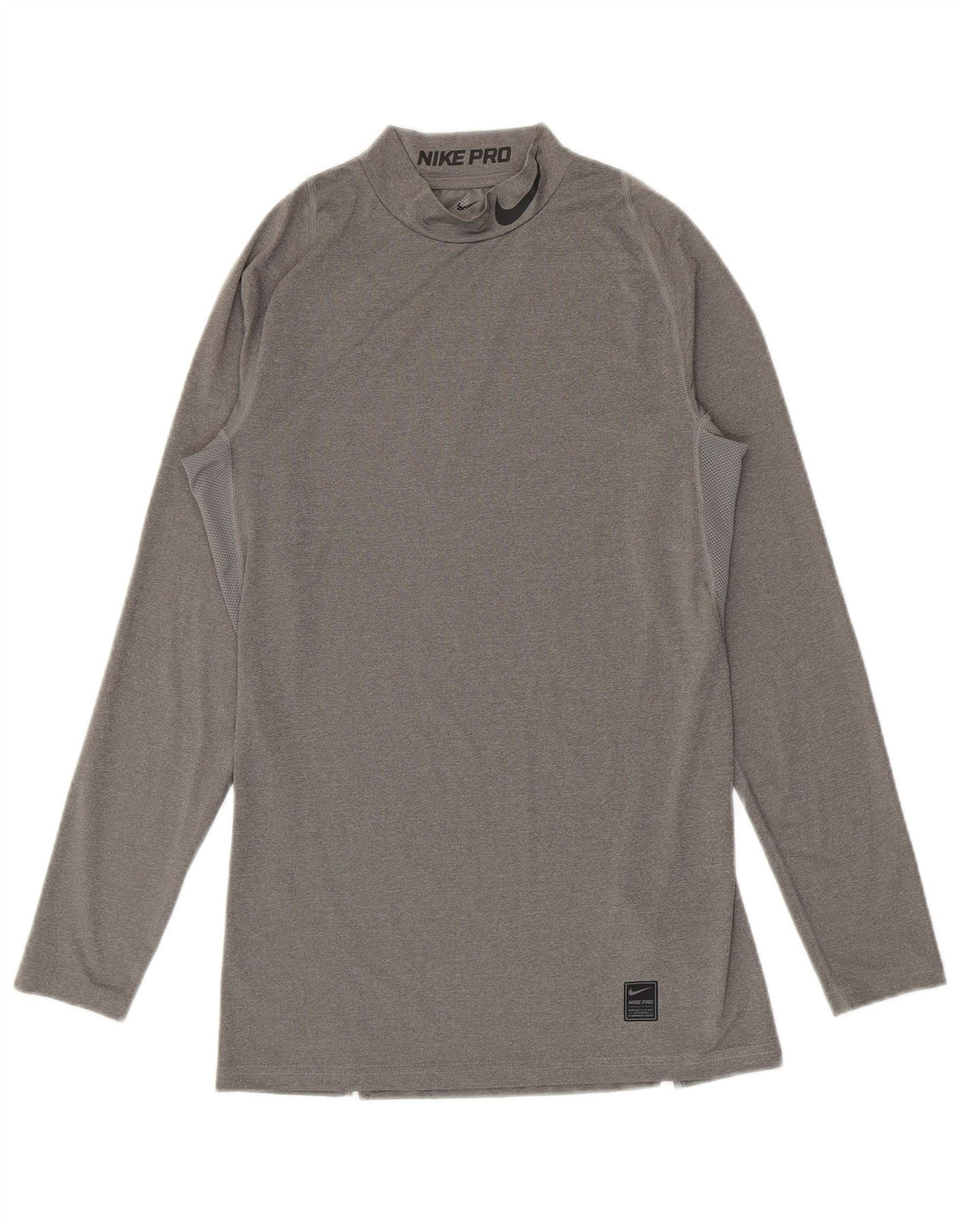 Nike Haut graphique à manches longues pour hommes, grand gris, polyester