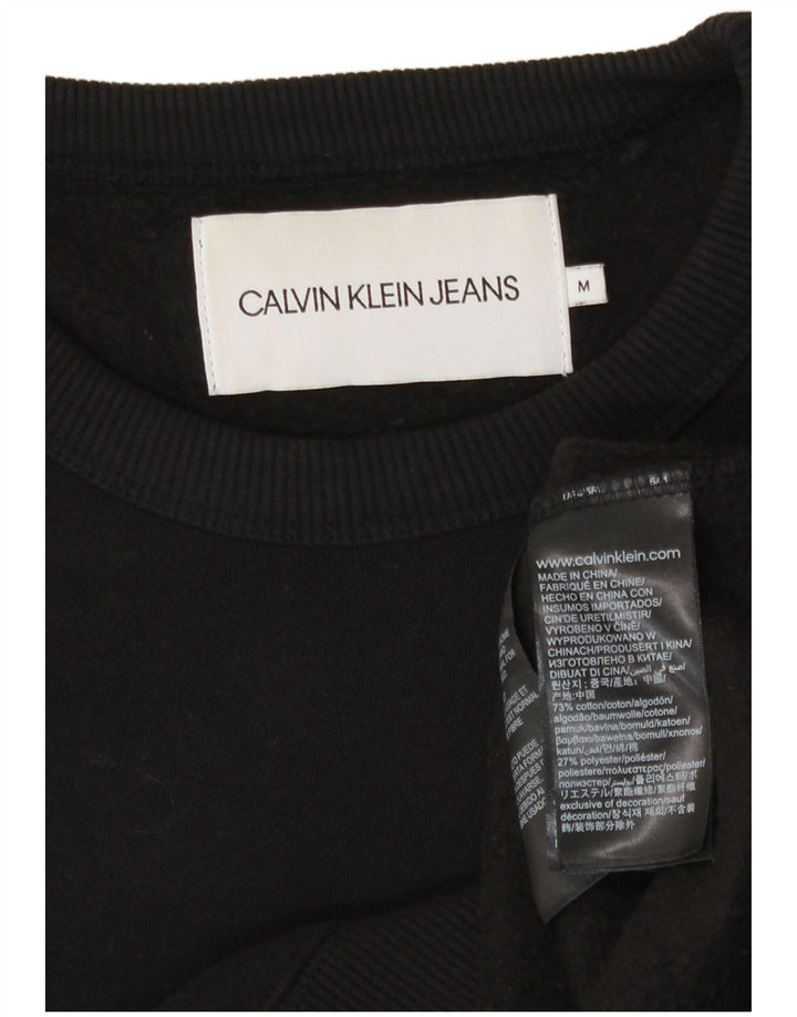 Calvin Klein Jeans Sweat-Shirt Graphique Homme Noir Moyen Coton