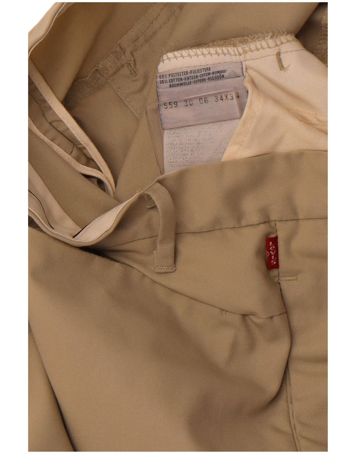 LEVI'S Pantalon Chino Droit Homme W34 L34 Beige Polyester
