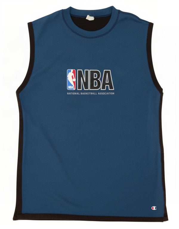 Champion Débardeur NBA Graphic Homme XL Bleu Marine Colorblock