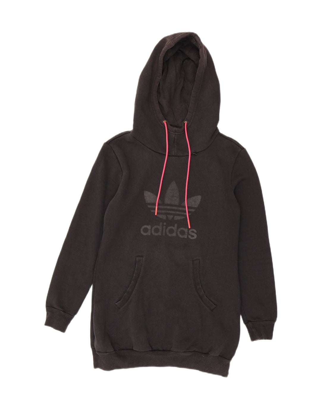 Adidas Pull à capuche long graphique pour femme EU 42 Polyester noir moyen
