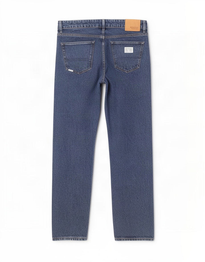 Superdry Jean droit W32 L32 bleu coton homme
