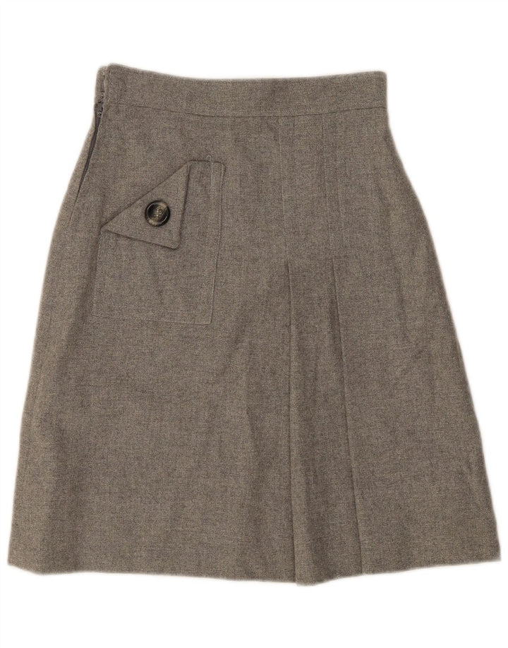 Jupe trapèze femme vintage W24 XS Gris