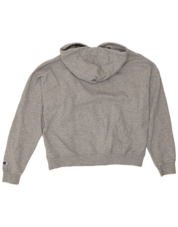Champion Pull à capuche surdimensionné graphique pour femme UK 14 Gris moyen moucheté