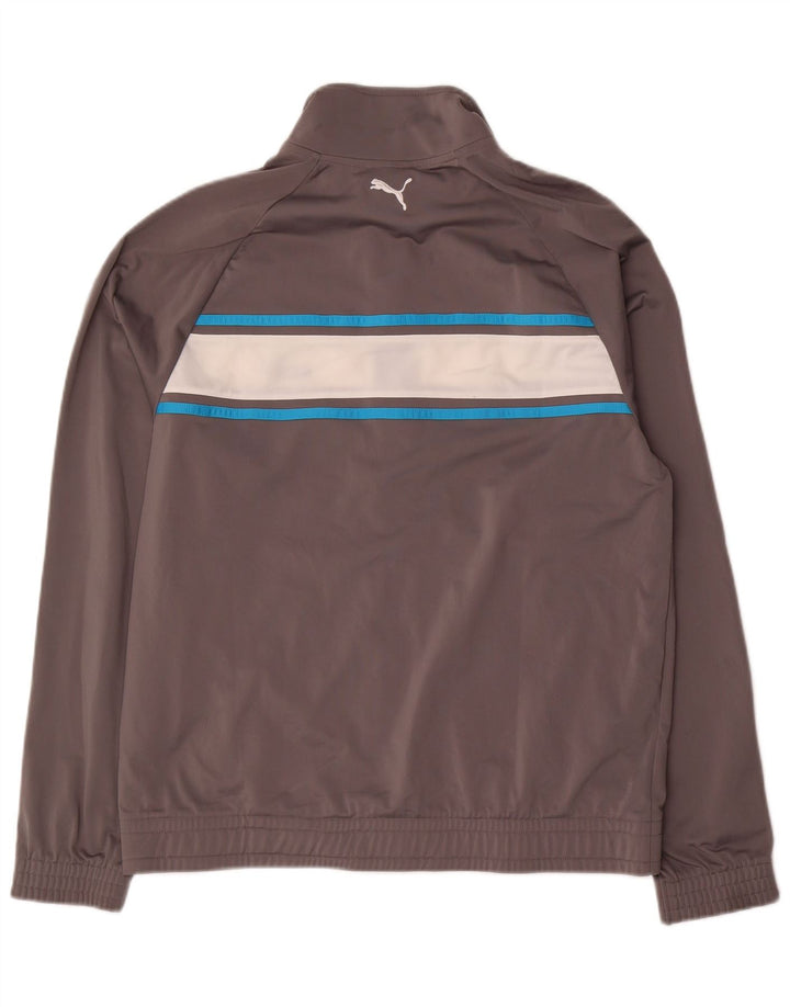 PUMA Veste de Survêtement Homme Gris Moyen Colorblock Polyester