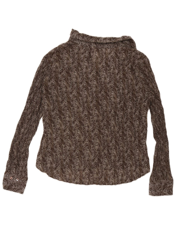 Marks & Spencer Chemisier Femme UK 18 XL Marron Géométrique Polyester
